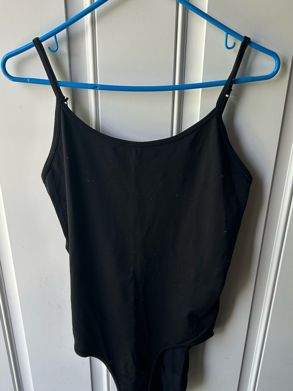 Gilligan & O'Malley Black Spaghetti Strap Bodysuit